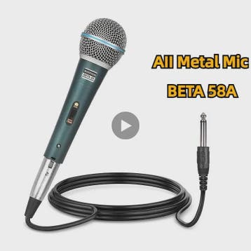 Professionele Bedrade Dynamische Microfoon voor PC, Karaoke,, Verzenden, Nieuw