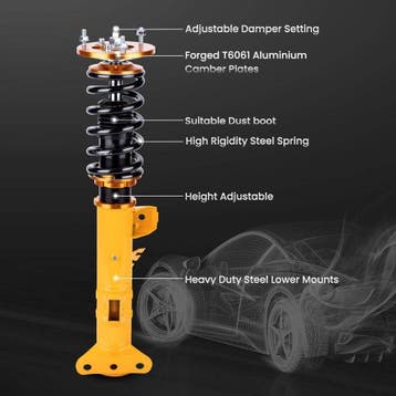 Racing schroefset schokdemperkit geschikt voor BMW 3 Seri..., Verzenden, Nieuw, BMW