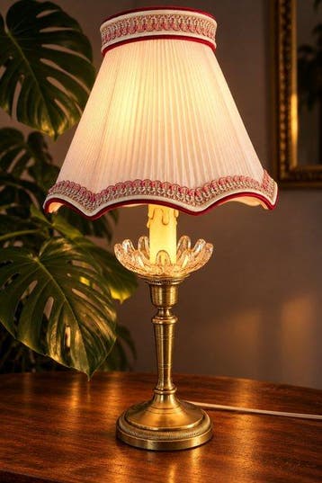 Baccarat Bobèche - Bouilotte lamp - passementerie -