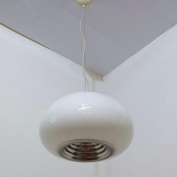 Flos - Achille Castiglioni - Plafondlamp - Opaline glas