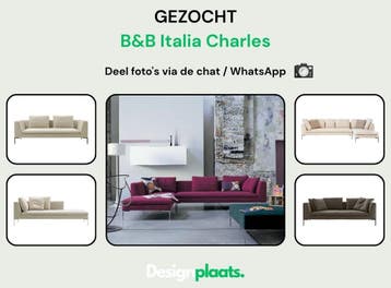 GEZOCHT: BB Italia Charles — Direct Inkoop, Ophalen of Verzenden, Zo goed als nieuw