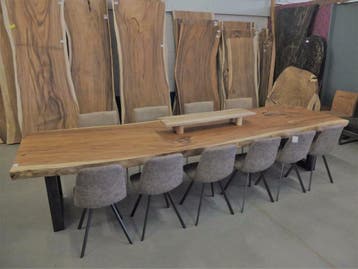 Boomstamtafel - Boomstam tafel - 500 bladen OP VOORRAAD, Nieuw, Overige houtsoorten