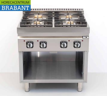 HCB 4 Pits / Branders fornuis gasfornuis 28,5 kW 80 cm, Ophalen of Verzenden, Nieuw in verpakking