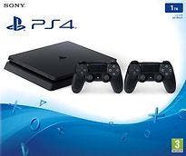 Sony Playstation 4 slim 1 TB [incl. 2 draadloze controllers], Spelcomputers en Games, Verzenden, Zo goed als nieuw