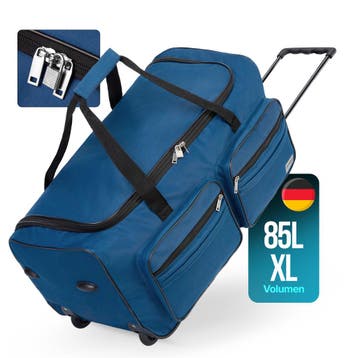 Reistas op Wielen Blauw 85L (Koffers - Tassen, Recreatie), Verzenden, Nieuw