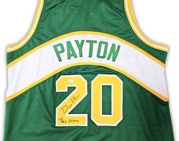 NBA - Gary Payton - Autograph - Groene op maat gemaakte, Nieuw