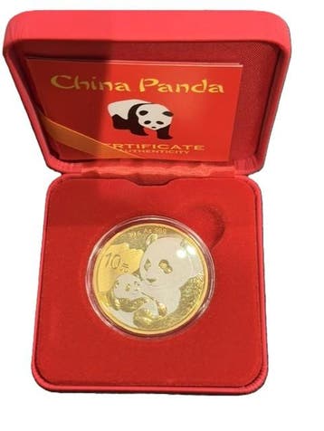 Chinese Panda 30 gram 2019 (Reverse gilded) (250 oplage), Verzenden, Oost-Azië, Losse munt, Zilver