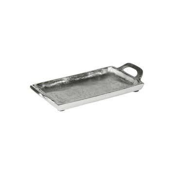 dienblad silver look 21x11cm, Verzenden, Nieuw