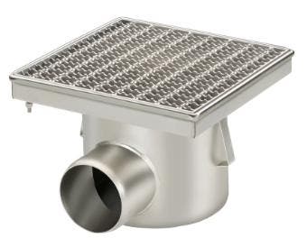 Volledig RVS Afvoerput | 100 l/min | antislip HorecaTraders, Verzenden, Nieuw in verpakking