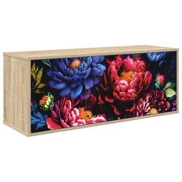 vidaXL Wandgemonteerd tv-meubel KIEL 102 x 33 x 40 cm Sonoma, Minder dan 50 cm, Verzenden, Nieuw, Minder dan 100 cm