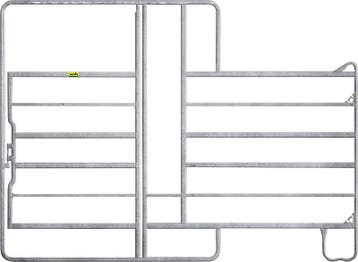 Paneelhek met poort en voerhek 2.40 x 2.20 mtr., Dieren en Toebehoren, Ophalen of Verzenden, Nieuw