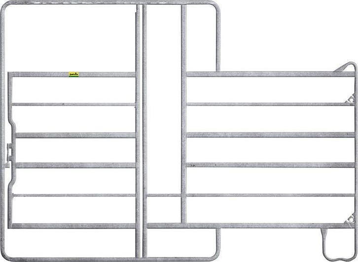 Paneelhek met poort en voerhek 2.40 x 2.20 mtr., Dieren en Toebehoren, Paarden en Pony's | Overige Paardenspullen, Nieuw, Ophalen of Verzenden