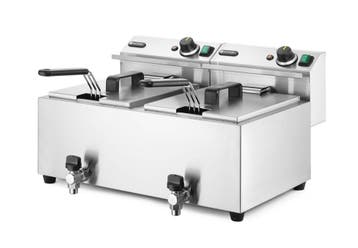 Hendi Profi Line Friteuse Aftapkraan | 8+8 Liter | 230v 610x, Ophalen of Verzenden, Nieuw in verpakking