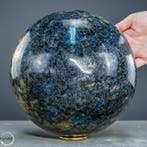 Natuurlijke cordieriet- en toermalijn- Bal uit Madagaskar –