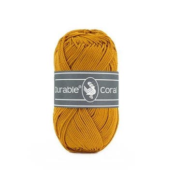 Durable Coral 2211 Curry - Haakgaren / Breigaren, Hobby en Vrije tijd, Breien en Haken, Ophalen of Verzenden, Nieuw, Breien of Haken