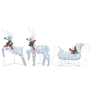Kerstverlichting rendier & slee | retourdeal 81% korting, Ophalen of Verzenden, Gebruikt