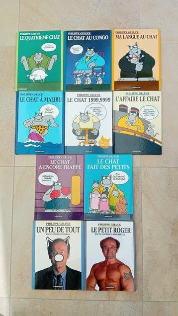 Le Chat + Encyclopédie - 10x C + 6 jaquettes + coffret - 10, Nieuw
