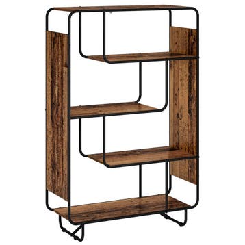 vidaXL buffetkast Eikenhout 93.5 x 37.5 x 144 cm Bewerkt, Minder dan 50 cm, Verzenden, Nieuw, Minder dan 100 cm