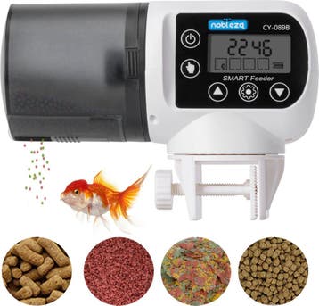 Voederautomaat - Visvoeder - 200ml - Wit - Nobleza •, Dieren en Toebehoren, Verzenden, Zo goed als nieuw