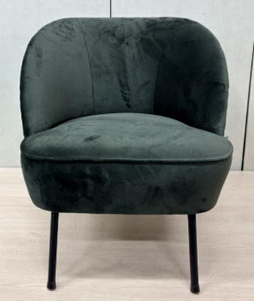 Loungefauteuil Green (Donkergroen of zwart), Huis en Inrichting, Fauteuils, Ophalen of Verzenden, Zo goed als nieuw