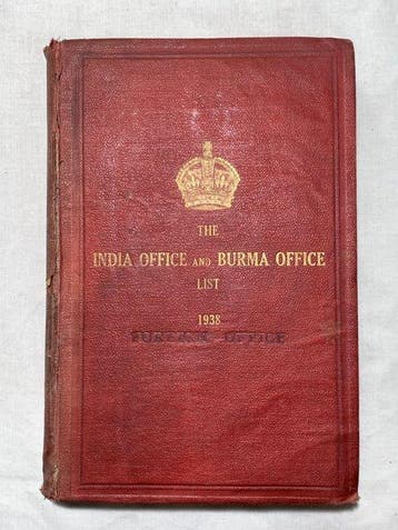 HMSO - The India Office and Burma Office List - 1938