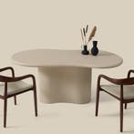 *WOONWINKEL* Organische Eettafel Beige Betonlook 180 Cm, Verzenden, Nieuw