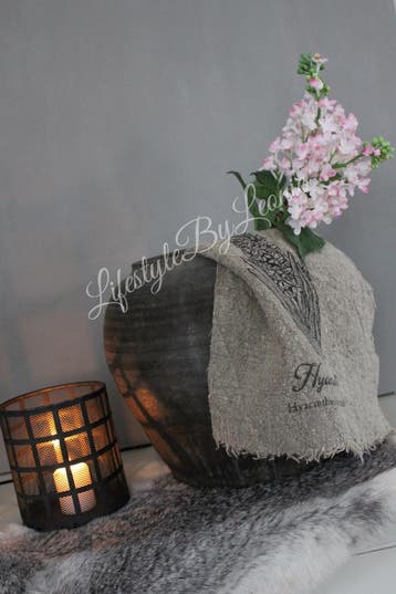 Shabby linnen doek Hyacinth, Huis en Inrichting, Woonaccessoires | Overige, Ophalen of Verzenden, Nieuw