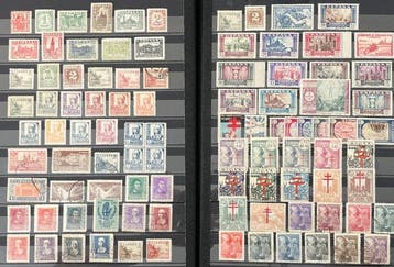 Spanje 1936/1946 - Spaanse Staat. Burgeroorlog en naoorlogse, Postzegels en Munten, Gestempeld