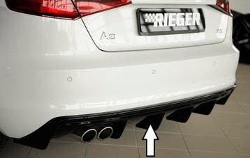Rieger diffuser (GBL56786) | A3 (8V): 07.12-08.16 (tot Facel, Verzenden, Nieuw, Audi