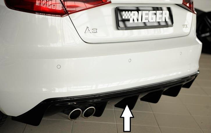 Rieger diffuser (GBL56786) | A3 (8V): 07.12-08.16 (tot Facel, Auto-onderdelen, Carrosserie en Plaatwerk, Nieuw, Audi, Verzenden