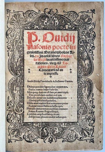 Ovid - P. Ovidii Nasonis poetae ingeniosissimi
