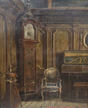 Jules Pittoors (1878 - 1929) - Historisch Vlaams interieur,