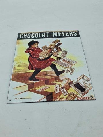 Chocoladetablet Meyer - Reclamebord - Metaal