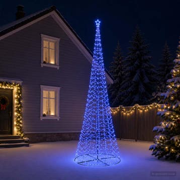 vidaXL LED-kerstboom spiraal met voet EKENAS 500 cm 868, Verzenden, Nieuw