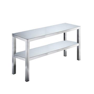 HCB Basic-line Dubbele etagère brug - 150 x 35 x 70 cm - RVS, Verzenden, Nieuw in verpakking