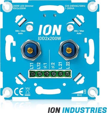 DUO TRIAC LED DIMMER | 2×0.3-200 WATT | ION INDUSTRIES, Nieuw