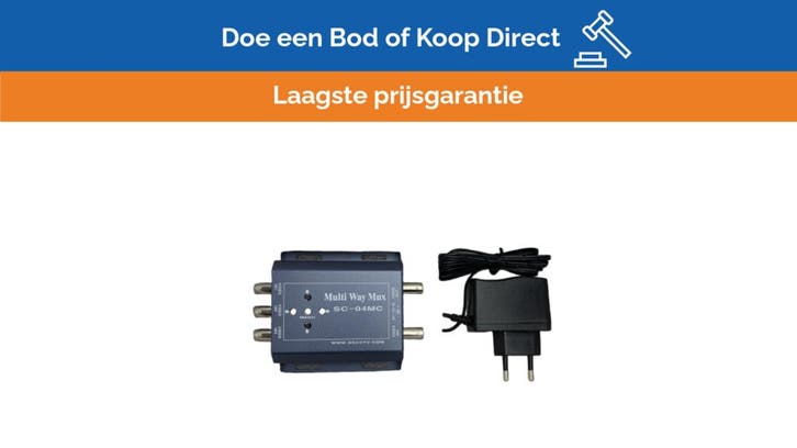 Bieden: 4CH Mini Quad Video Multiplexer E-Q404MC for Marine, Huis en Inrichting, Woonaccessoires | Overige, Nieuw, Ophalen of Verzenden