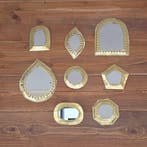 Spiegel (8) - Messing, Glas - galeriewand, Antiek en Kunst