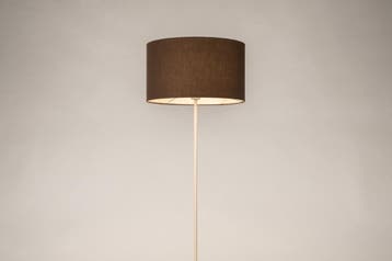Rietveld Vloerlampen - Bruin, Beige - Stof, Metaal, Verzenden, Nieuw
