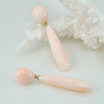 Koraal - Zilver - Oorbellen - Roze koraal