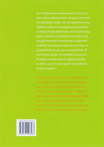 Dagboek als spiegel 9789077408438 Christine de Vries, Verzenden, Zo goed als nieuw, Christine de Vries