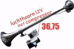 luchthoorn  65 cm 12 volt met compressor nieuw!!, Ophalen of Verzenden
