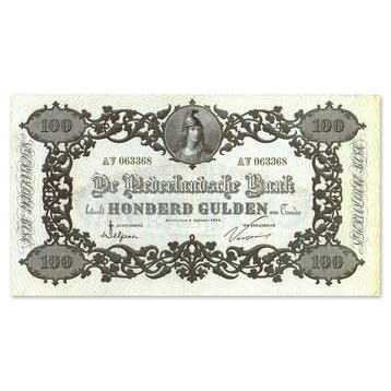 100 Gulden 1860 ZFr, Postzegels en Munten, Verzenden