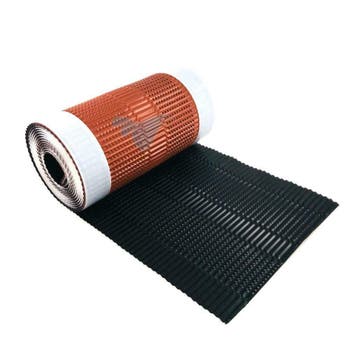 ALU ondervorst ruiterrol hoekkeperband 30cm x 5m - zwart, Zwart, Nieuw, Ophalen of Verzenden, Dakpannen