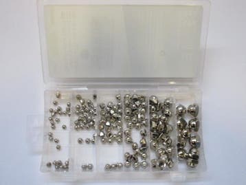 Veiling - Assortiment Dopmoeren 150-delig M3 t/m M10, Nieuw