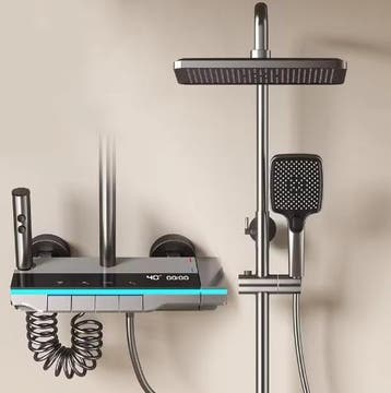 Digitale Douchekraan met Display, Regendouche, Plank en Bide, Verzenden, Nieuw