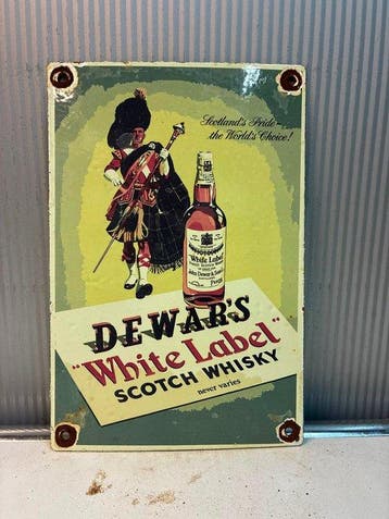 Dewar’s White Label – Scotch Whisky – Vintage emaille