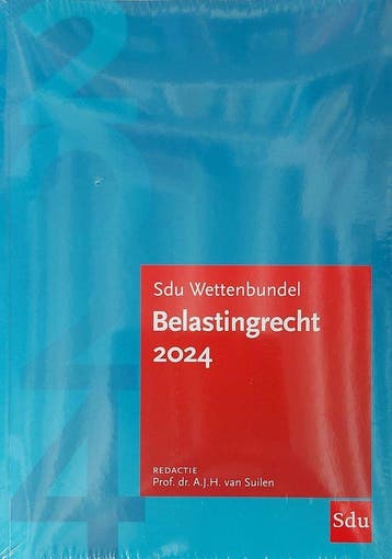 9789012409407 Sdu wettenbundel belastingrecht 2024, Verzenden, Zo goed als nieuw