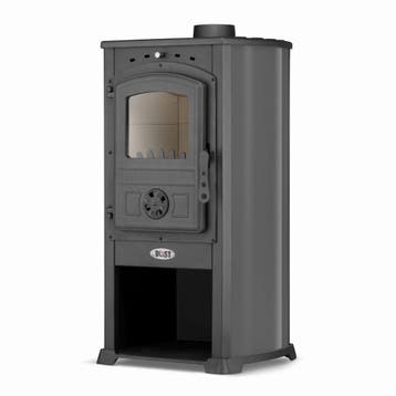 Houtkachel Modena Antraciet | 7.3kW | Laatste Stuks!, Ophalen of Verzenden, Nieuw, Vrijstaande haard, Houthaard