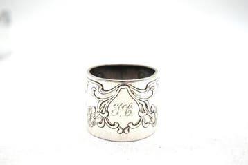 Servetring - .833 zilver - Art Nouveau, Antiek en Kunst